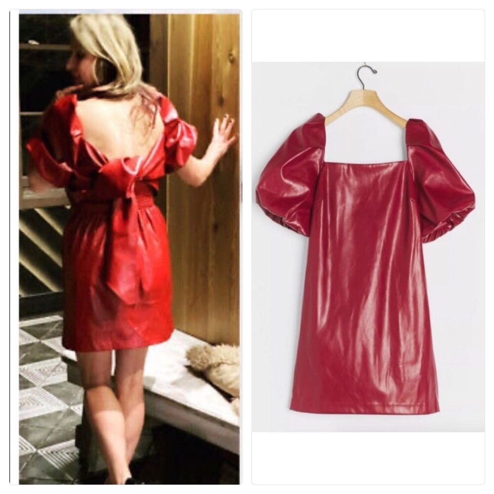NWT ANTHROPOLOGIE GREER FAUX LEATHER MINI DRESS - Picture 8 of 13